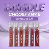 Pack of 6 lip Cremes ( Why choose when you have the whole collection )